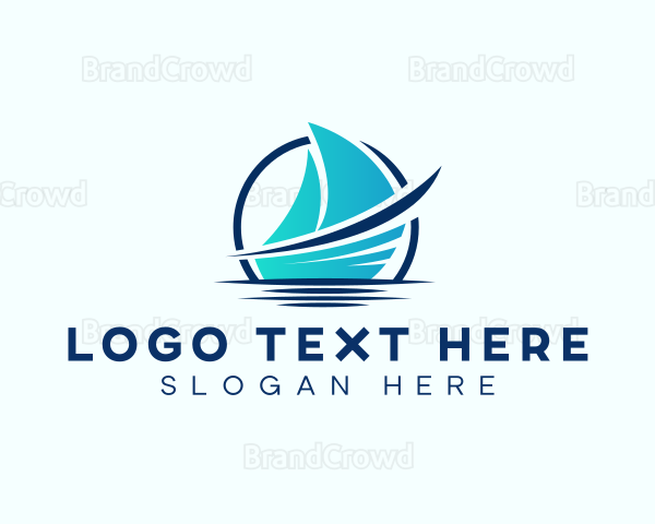 Sailor Boat Travel Logo