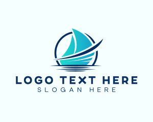 Yacht - Sailor Boat Travel logo design