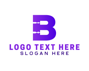 Letter B - Bold Repairman B logo design
