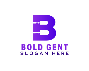 Bold Repairman B logo design