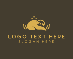 Golden - Wild Sloth Zoo logo design