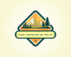 Travel - Outdoor Mountain Adventure logo design