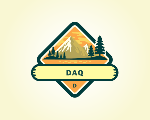 Tourism - Outdoor Mountain Adventure logo design