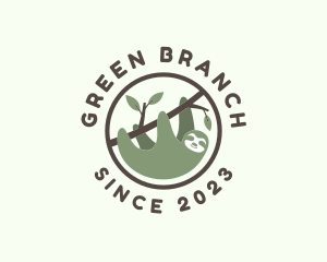 Branch - Forest Branch Sloth logo design