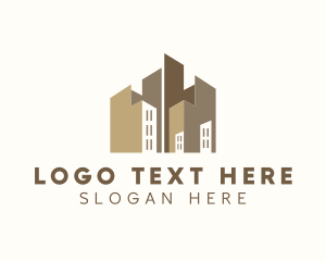 Condominium - Urban City Building logo design