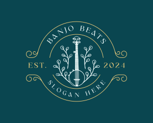 Banjo - Banjo Musical Instrument logo design