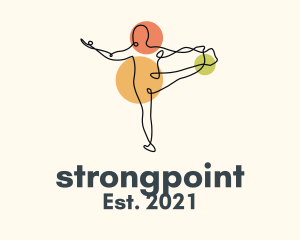 Treatment - Yoga Stretch Minimalist logo design