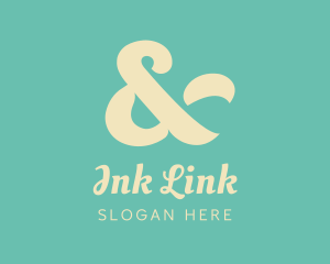 Ligature - Elegant Cursive Ampersand logo design