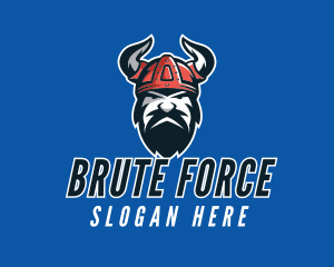 Brute - Angry Viking Gaming logo design