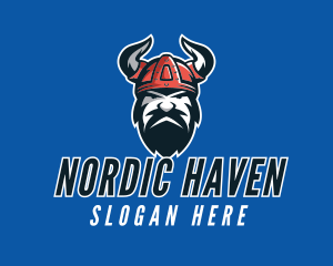 Nordic - Angry Viking Gaming logo design