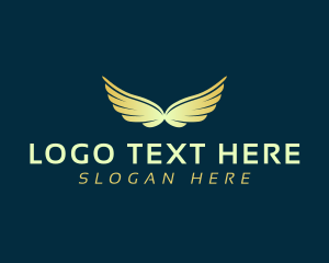 Insignia - Golden Flying Wings logo design