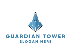 Modern Property Tower logo design