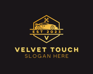 Car Wrench Mechanic logo design