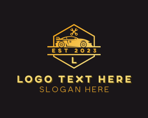 Hexagon - Car Wrench Mechanic logo design