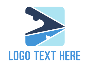 App - Blue Arrow Application logo design