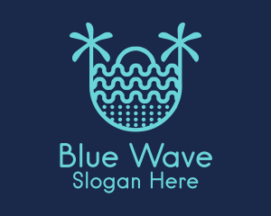 Blue - Blue Sunrise Beach logo design