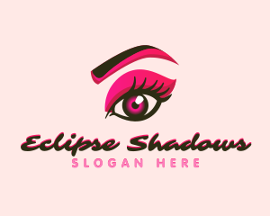 Beauty Eyelash Shadow logo design