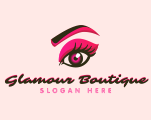 Glamour - Beauty Eyelash Shadow logo design