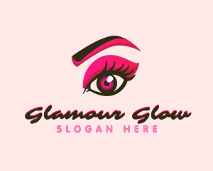 Glamour - Beauty Eyelash Shadow logo design