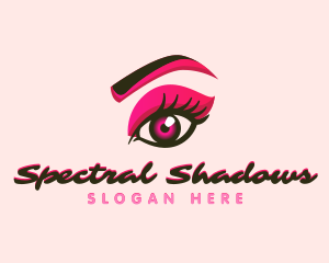 Beauty Eyelash Shadow logo design