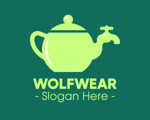 Faucet - Green Teapot Tap logo design