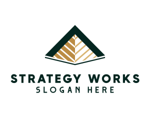 Corporate Pyramid Arrow logo design