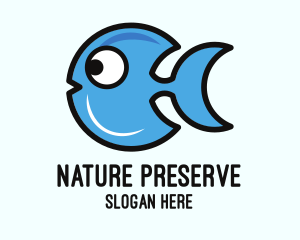 Preserve - Crescent Blue Fish logo design