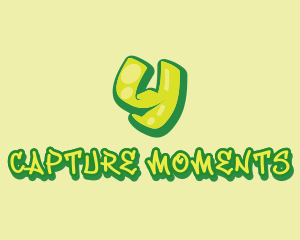 Vivid - Graffiti Green & Yellow Letter Y logo design