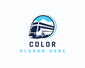 Tourism - Bus Transportation Logistics logo design