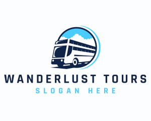 Bus Transportation Logistics logo design