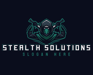 Stealth - Ninja Sword Gaming logo design