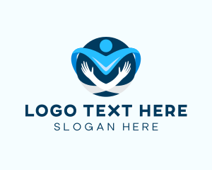 Support - Humanitarian Globe Foundation logo design
