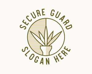 Environmental - Rustic Plant Badge logo design