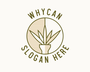 Therapy - Rustic Plant Badge logo design