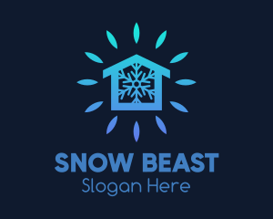 Winter Snow House logo design