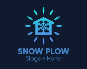 Winter Snow House logo design