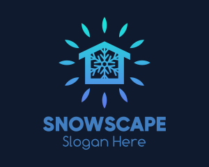 Snow - Winter Snow House logo design