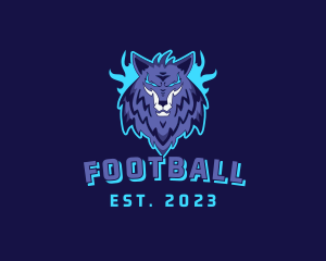 Wild - Blazing Wolf Esport logo design