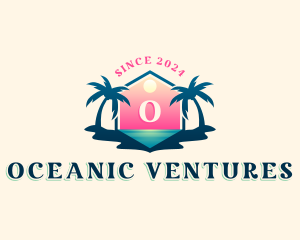 Ocean Beach Travel logo design