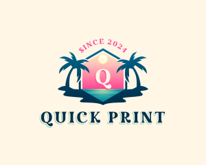 Ocean Beach Travel logo design