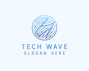 Science Club Biotech Waves logo design