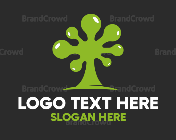 Green Slime Tree Logo