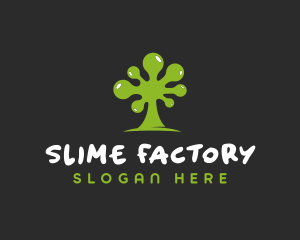 Green Slime Tree logo design