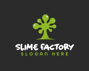 Green Slime Tree logo design