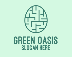 Green Egg Maze  logo design