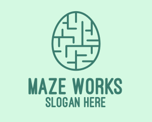 Green Egg Maze  logo design