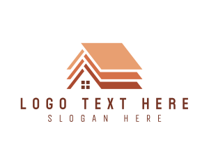 Rental - Roof Construction Builder logo design