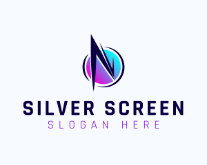 Game Streaming - Network Tech Letter N logo design