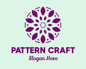 Floral Symbol Pattern logo design