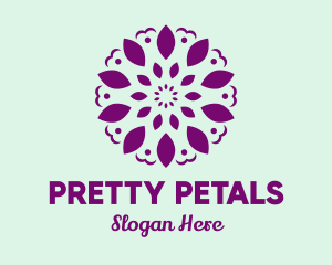 Floral Symbol Pattern logo design